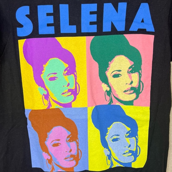 Selena Quintanilla Pop Art Multi Color T-Shirt (UNISEX) - Picture 3 of 10